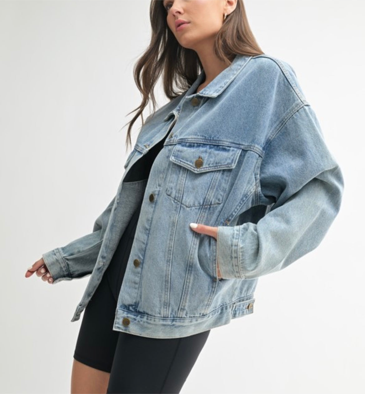 denim oversized jacket