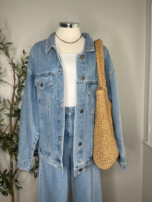 denim oversized jacket