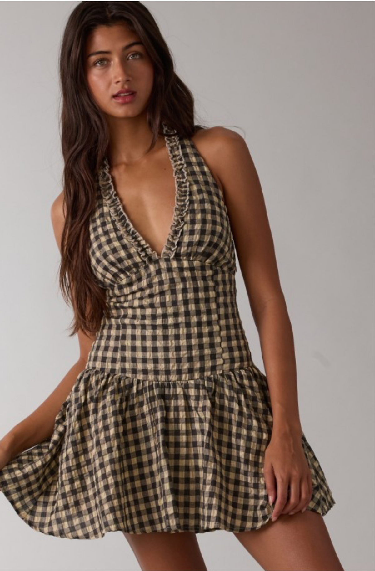 Gingham chic dress